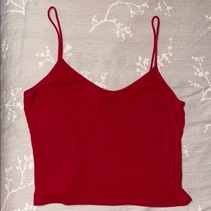 Red tank top